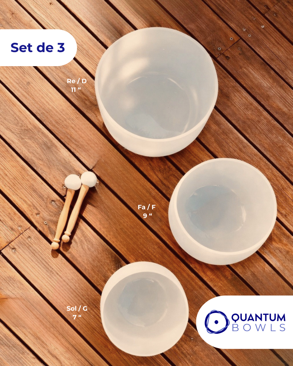 Quantum Bowls™ - Set de 3 - Frosted