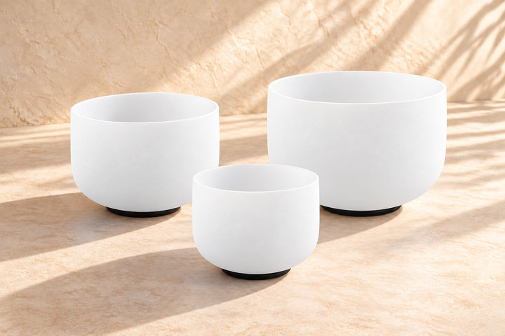 SILENCE · Set premium di campane di quarzo